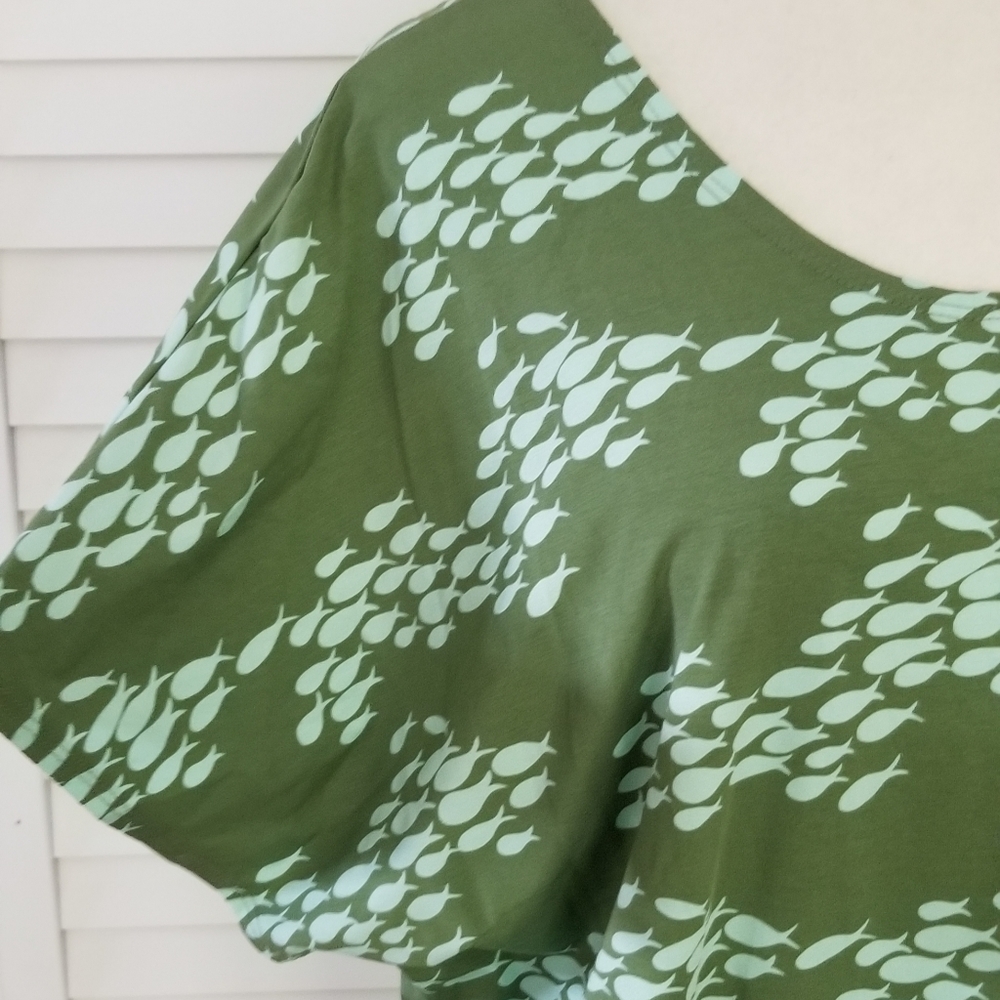 Fighting Eel Monica Dress in Mohito Fish (L) - Picture 3 of 5